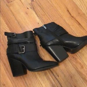 Never worn Black Leather boots